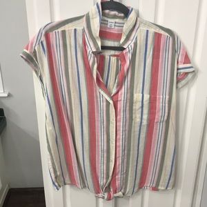 New Old Navy Multicolored Collar Shirt